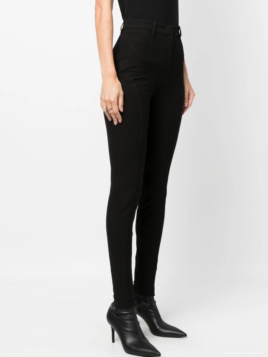 Affordable Stella trousers Women skinny-cut panelled McCartney 0819